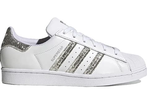 adidas originals weiß glitzer silber|Adidas superstar kaufen.